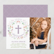 Primera invitación fotográfica de la Santa Comunió