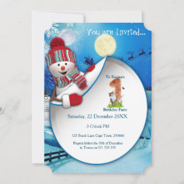 Primera invitación para fiesta de cumpleaños de fe