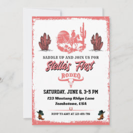 Primera invitación para fiesta de cumpleaños de Ro