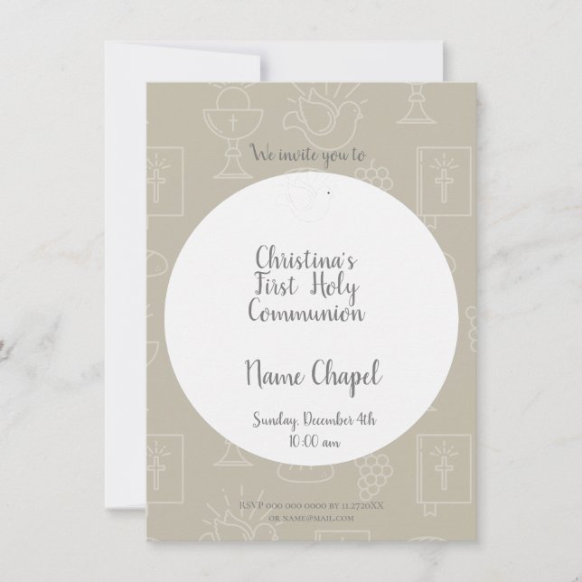 Primera invitación sagrada (Anverso)