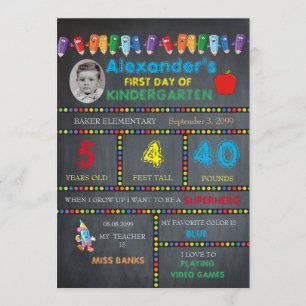 Primera jornada Tarjeta de fotos de kindergarten B