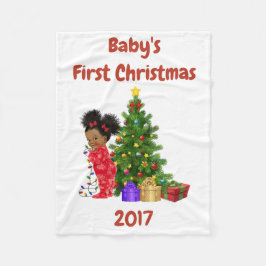 Primera manta del navidad del bebé