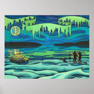 Primera Nación Pintar Impresión Inuit Amar Decorac