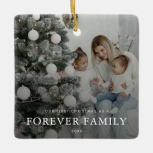 Primera Navidad Adoptada Ornamento cerámico