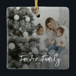 Primera Navidad Adoptada Ornamento cerámico<br><div class="desc">Estos adornos de vacaciones familiares son perfectos para disfrutar de unas vacaciones personalizadas.</div>