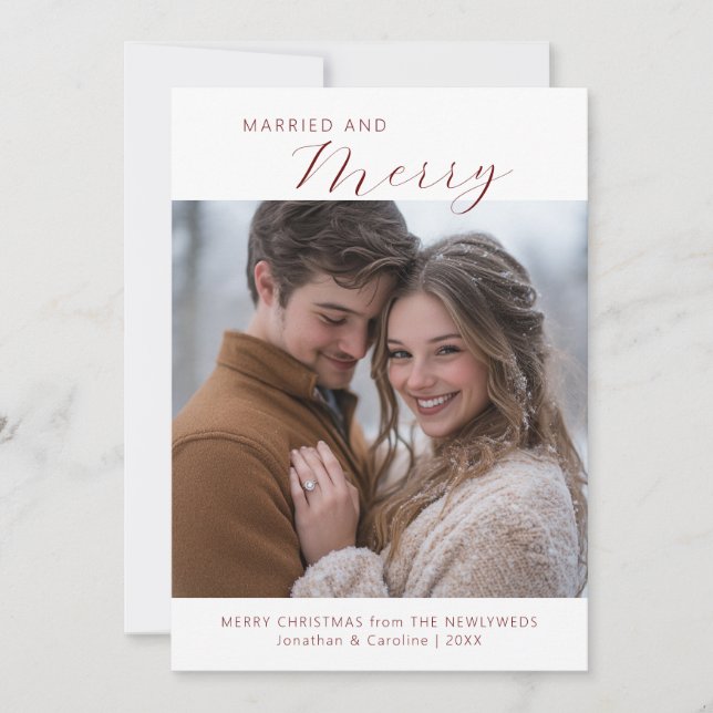 Primera Navidad casada y Minimalista (Anverso)