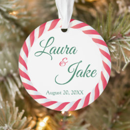 Primera Navidad Casado con Ornamento Acrílico