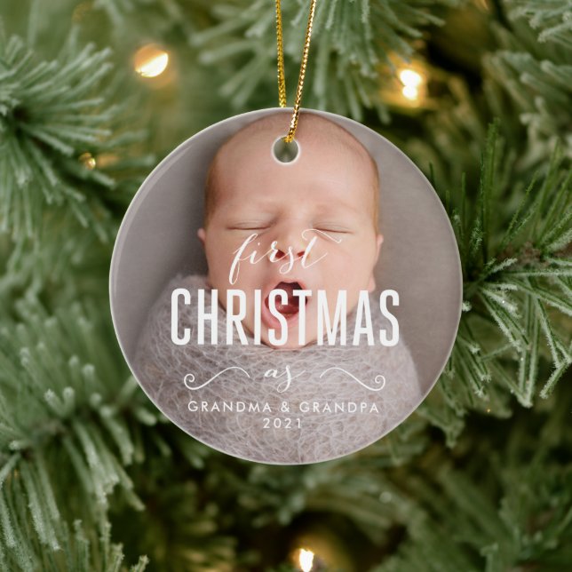 Primera Navidad como adorno de abuelo de la abuela (Árbol)