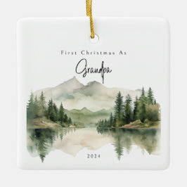 Primera Navidad como adorno de feriado del abuelo