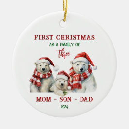 Primera Navidad como adorno familiar