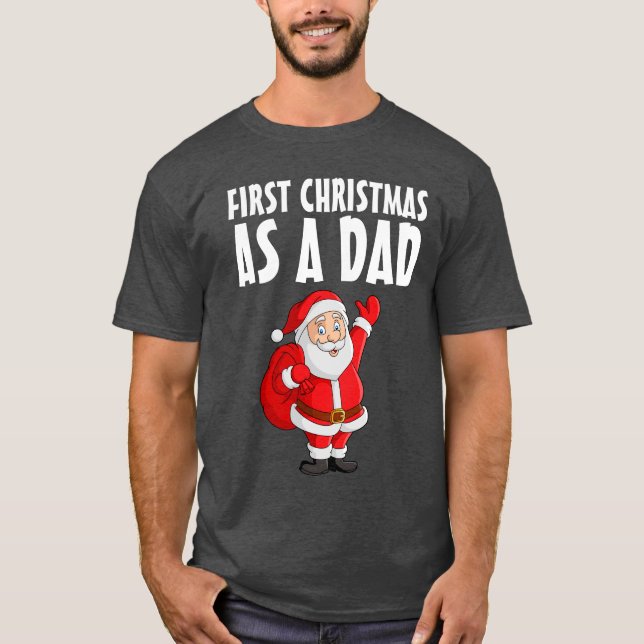 PRIMERA NAVIDAD COMO Camiseta DE PADRE (Anverso)
