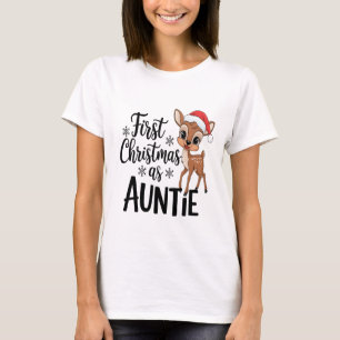 Primera Navidad como camiseta de tía Festividad
