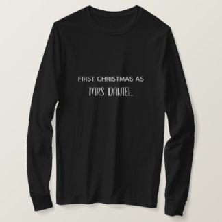 Primera Navidad como Camiseta Señora Nombre Person