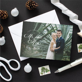 Primera Navidad como el Sr. y la Sra. Holiday Phot