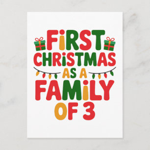 Primera Navidad como Familia de 3 Divertidos Coinc