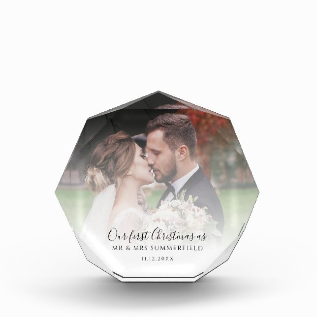 Primera Navidad como Foto de Boda Casados Personal (Anverso)
