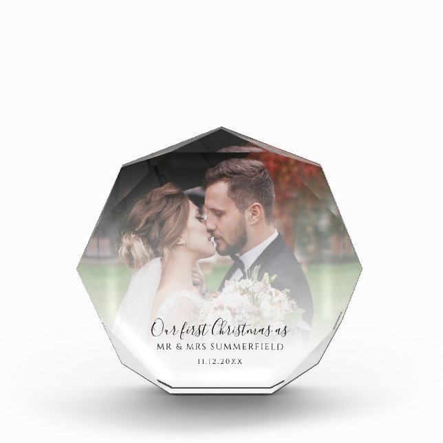 Primera Navidad como Foto de Boda Personalizada Ca (Anverso)