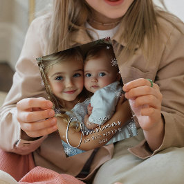 Primera Navidad como foto de una gran hermana