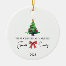 Primera Navidad como ornamento casado, regalo Boda
