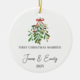 Primera Navidad como ornamento casado, regalo Boda