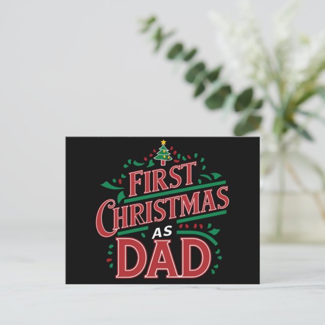 Primera Navidad como papá coincidiendo con Navidad (Anverso de pie)