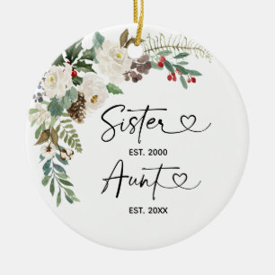 Primera Navidad como regalo de adorno de cerámica