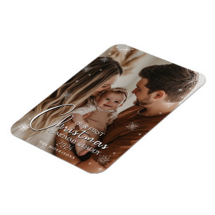 Primera Navidad con imán fotográfico flexible para