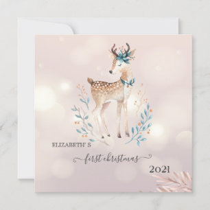Primera Navidad, Cute Deer Holiday  