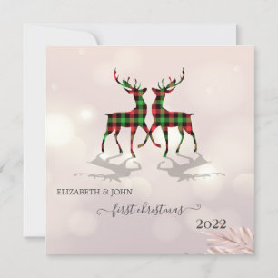Primera Navidad, Cute Deers Buffalo Plaid