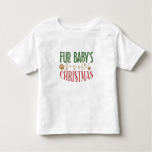 Primera Navidad de Fur Baby - Camiseta Mascota de 