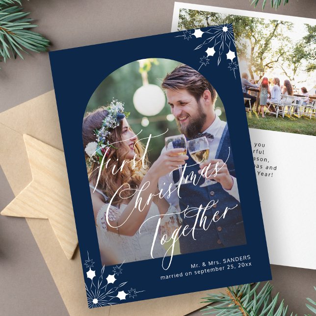 Primera Navidad de recién casados arco foto copos  (Subido por el creador)