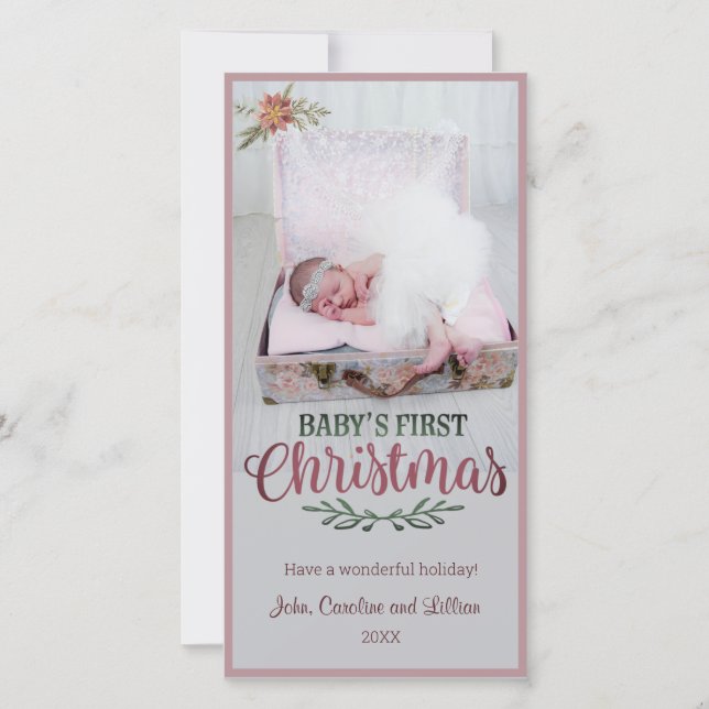 Primera Navidad del bebé - Foto (Anverso)
