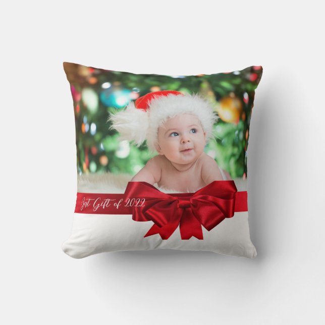 ¡Primera Navidad del bebé! Mejor regalo de Cojín d (Anverso)