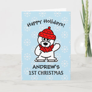 Primera Navidad del bebé personalizada linda festi