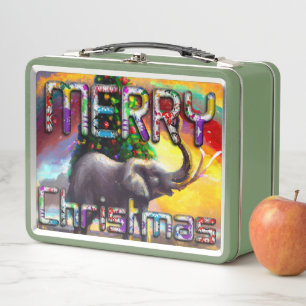 Primera Navidad Elefante Africano Árbol Decorado