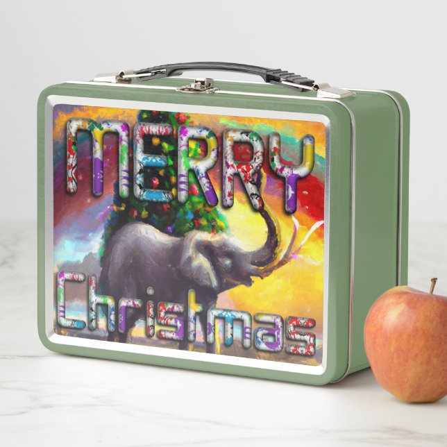 Primera Navidad Elefante Africano Árbol Decorado (In situ)