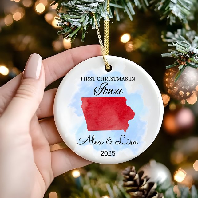 Primera Navidad en el Ornamento Estatal de Iowa (Subido por el creador)