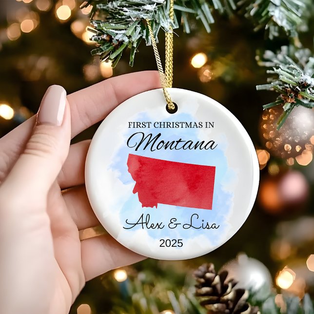 Primera Navidad en el Ornamento Estatal de Montana (Subido por el creador)