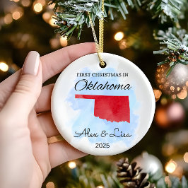 Primera Navidad en el Ornamento Estatal de Oklahom