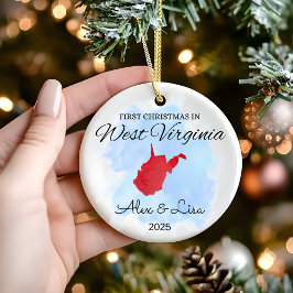 Primera Navidad en el Ornamento Estatal de Virgini