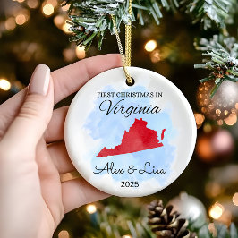 Primera Navidad en el Ornamento Estatal de Virgini