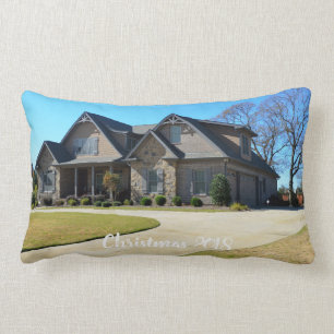 Primera Navidad en nuestro nuevo hogar, almohada f
