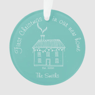 Primera Navidad En Nuestro Nuevo Ornamento De Fest