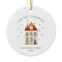 Primera Navidad En Nuevo Ornamento De Fiestas Domé