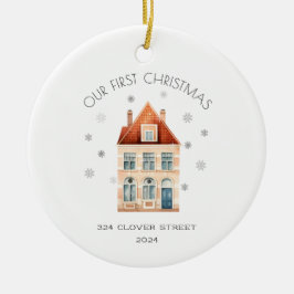 Primera Navidad En Nuevo Ornamento De Fiestas Domé