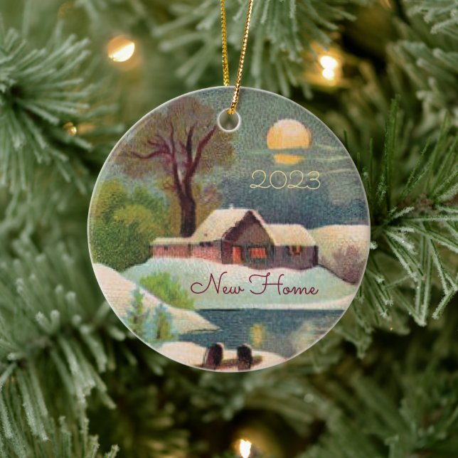 Primera Navidad en Nuevo Ornamento Doméstico (Árbol)