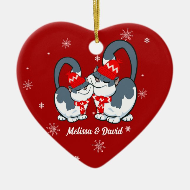 Primera Navidad juntos.Personalizado Ornamento de  (Frente)