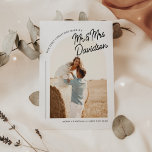 Primera Navidad Marcado de Boho Arch Foto<br><div class="desc">Primera tarjeta navideña de vacaciones con fotos de Boho Arch casada</div>