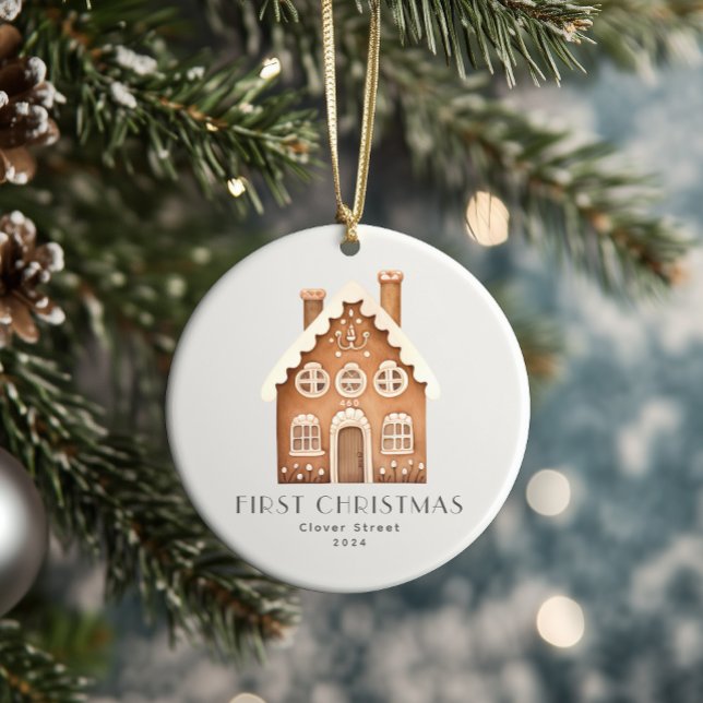 Primera Navidad Nuevo hogar Ornamento de pan de je (Subido por el creador)