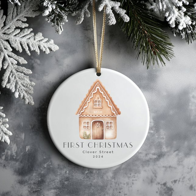 Primera Navidad Nuevo hogar Ornamento de pan de je (Subido por el creador)